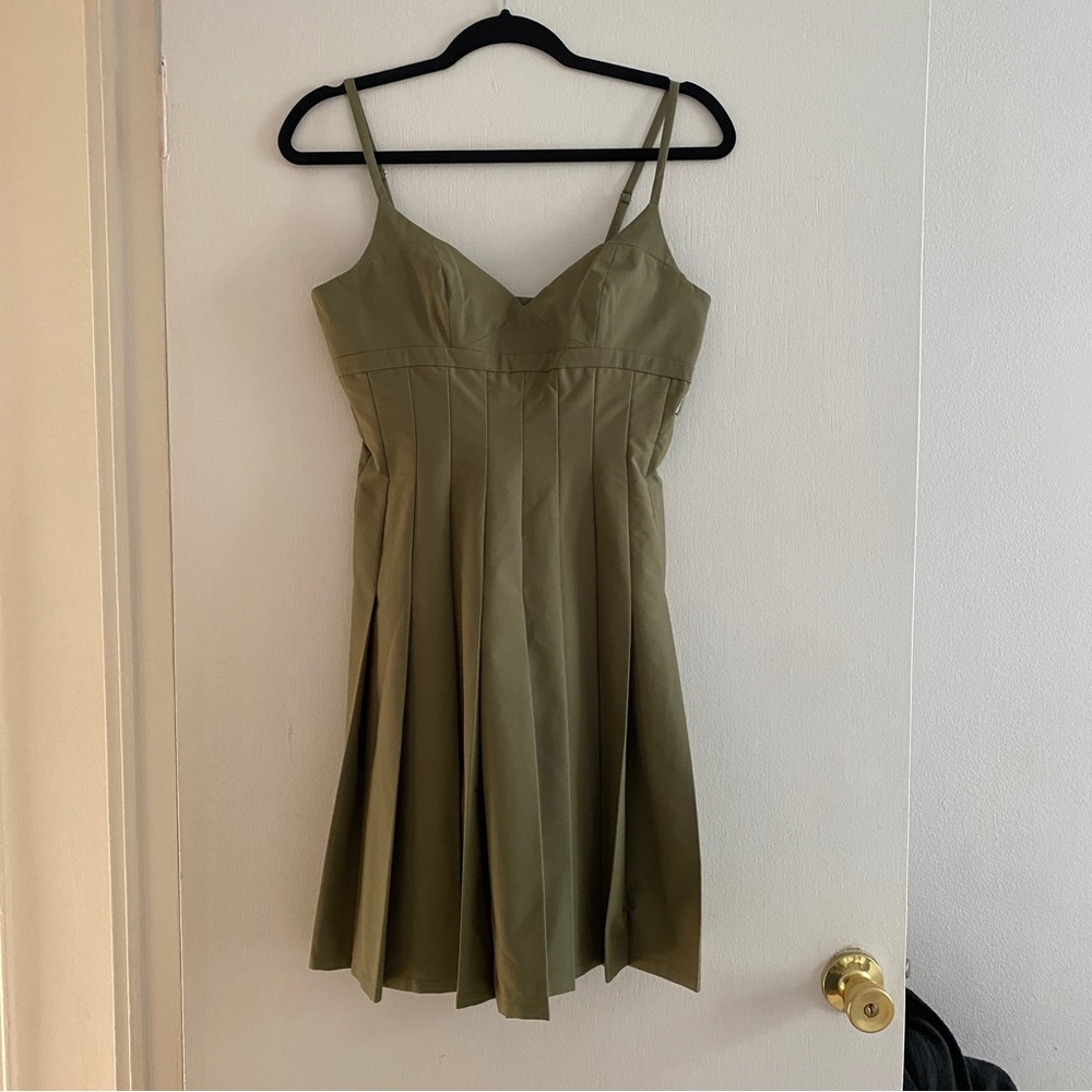 Heavn by Marc Jacobs sage dress pleated dress